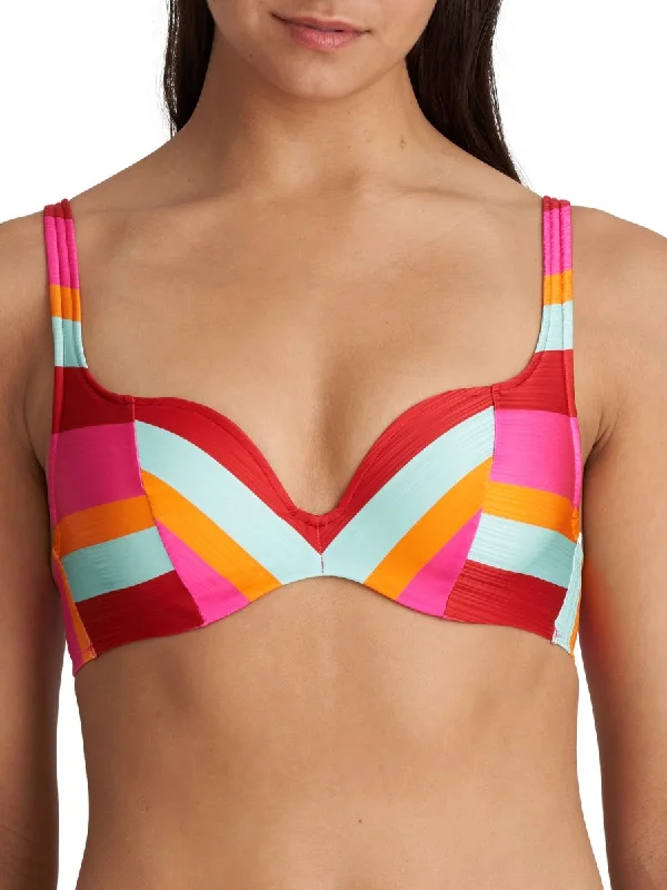 durable swimwear for surfing -Tenedos Sweetheart Bikini Top - Jazzy