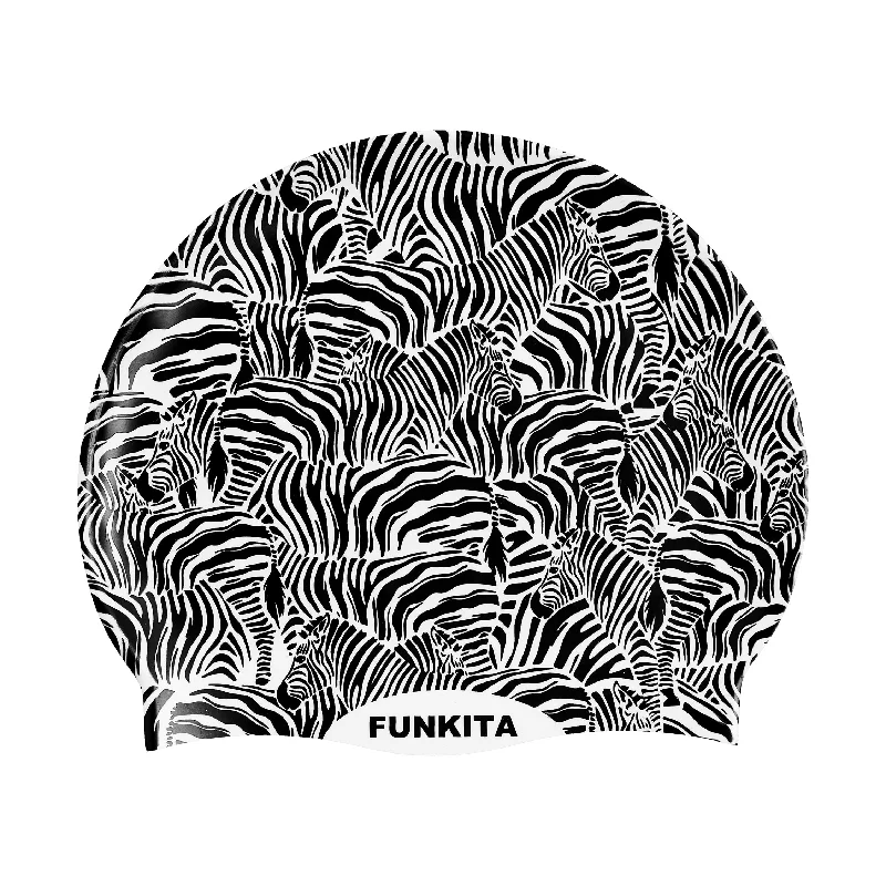 Zebra Crossing |  Silicone Swimming Caps