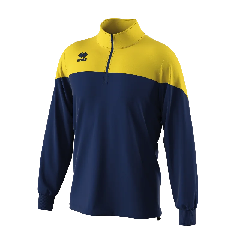 sports jacket for indoor fitness -Errea Blake Jacket (Navy/Yellow)