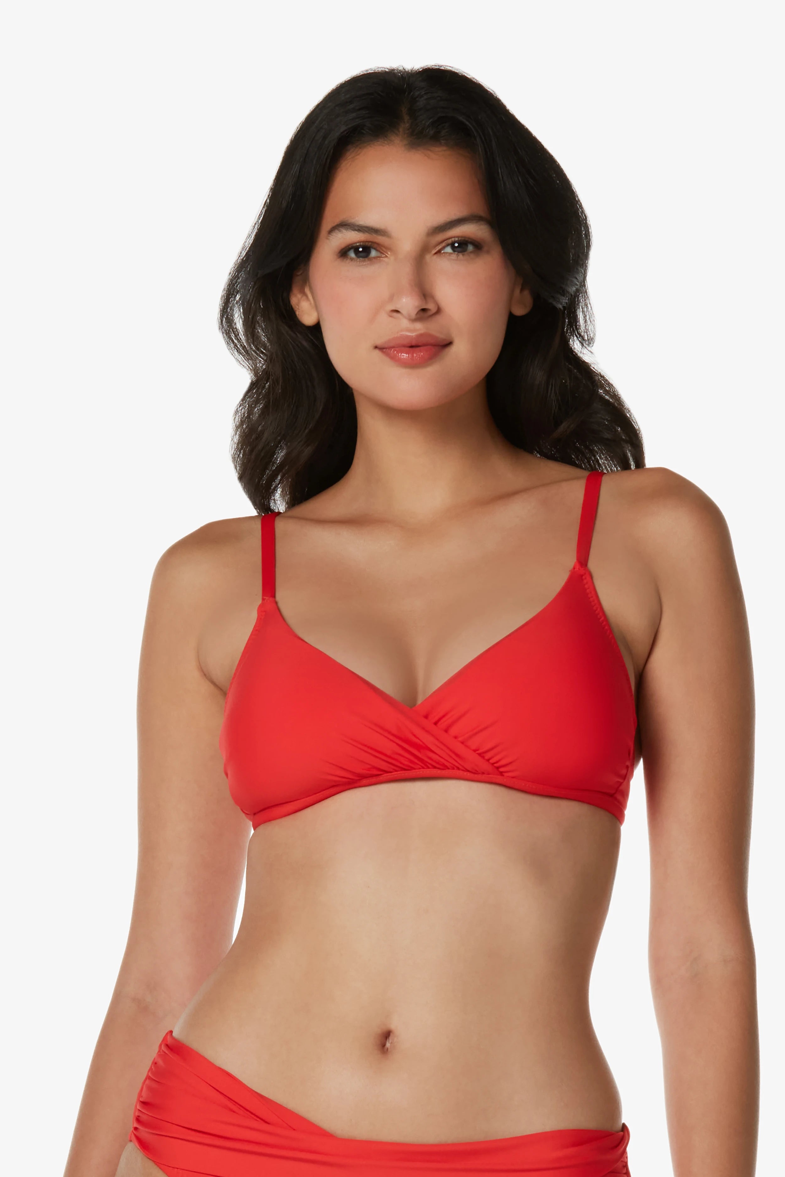 Shirred Crossover Bra  |  Flamenco