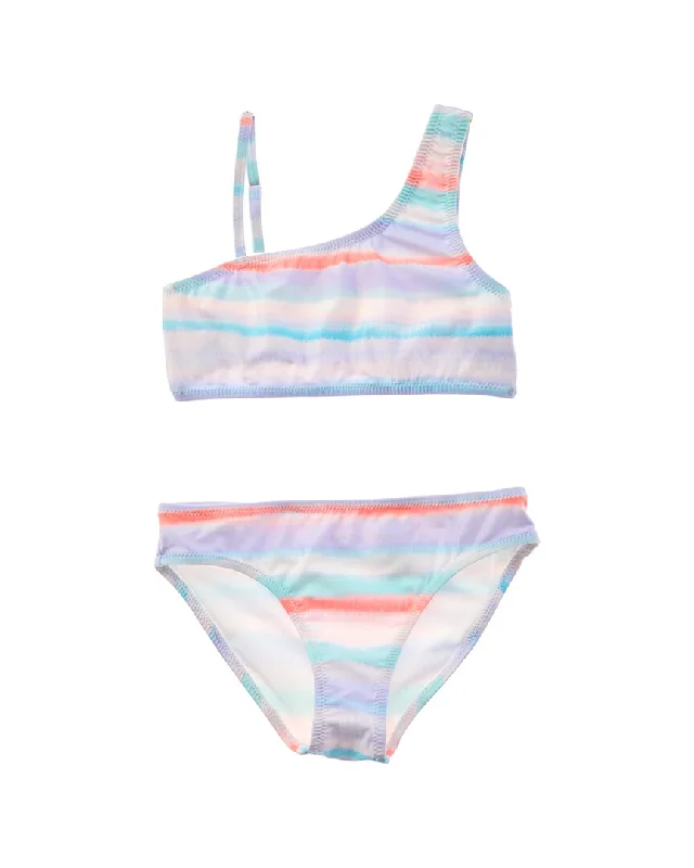 Lucky Brand One-Shoulder 2pc Bikini Set