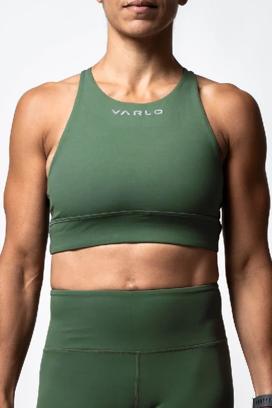 SOHO Women's High Neck Technical Sports Bra (Sage)