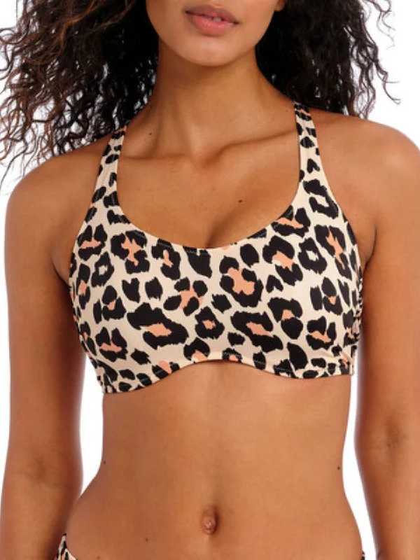 Animal Instinct Bralette Bikini Top - Natural