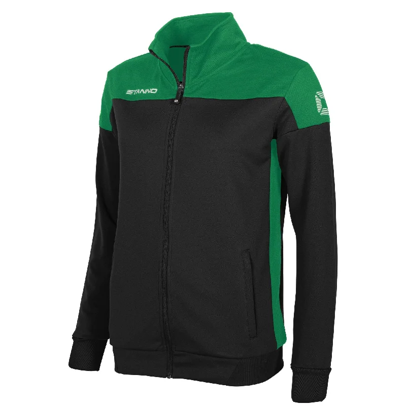 affordable sports jacket men -Stanno Womens Pride TTS Training Jacket (Black/Green)