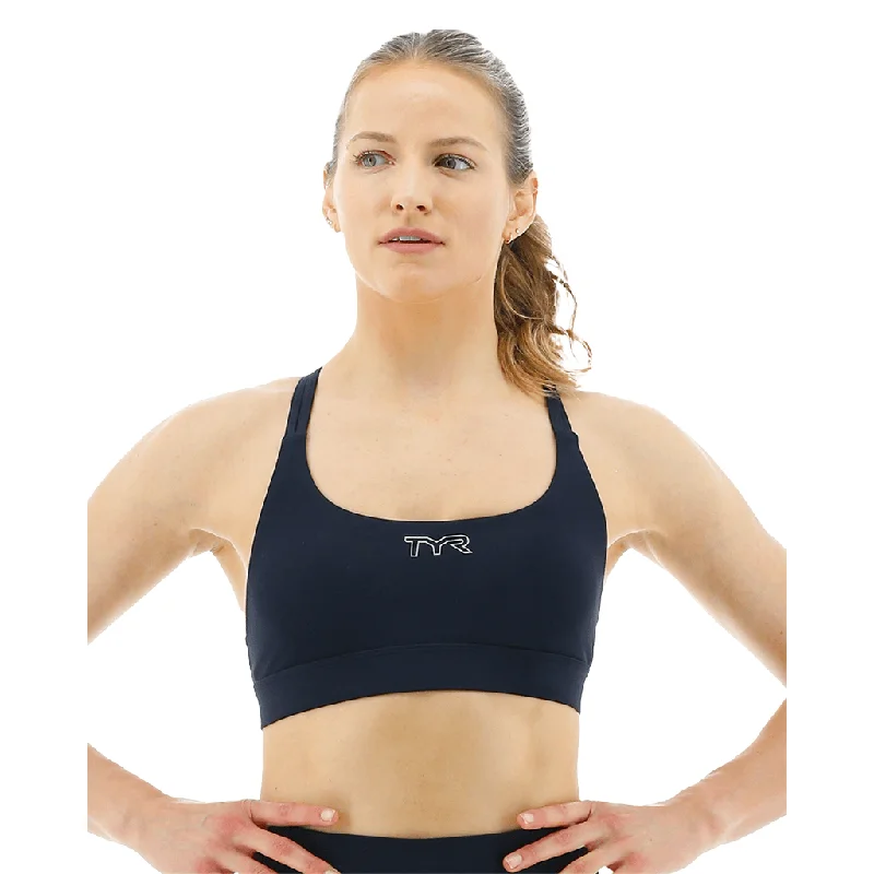 TYR GYM - Womens Black Duel Strap Sports Bra