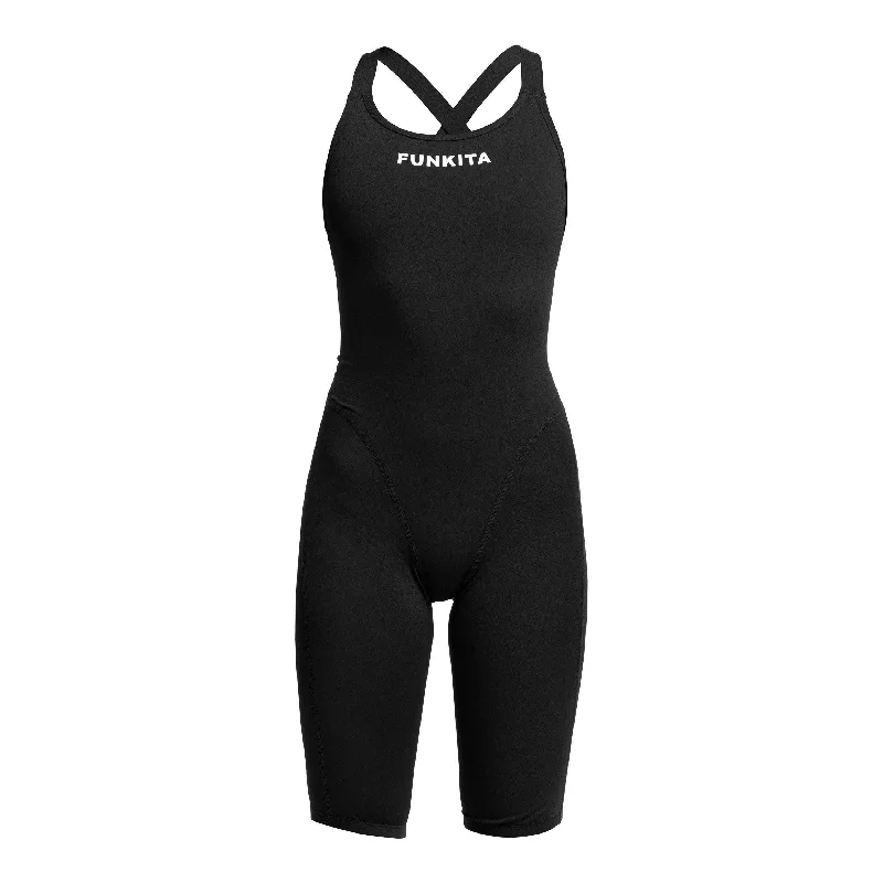 swimwear with full coverage -Funkita Womens Fast Legs One Piece Still Black