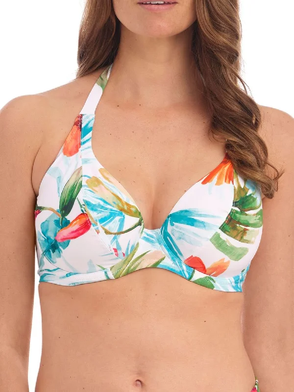 swimwear for pool party -Kiawah Island Halter Bikini Top - Aquamarine