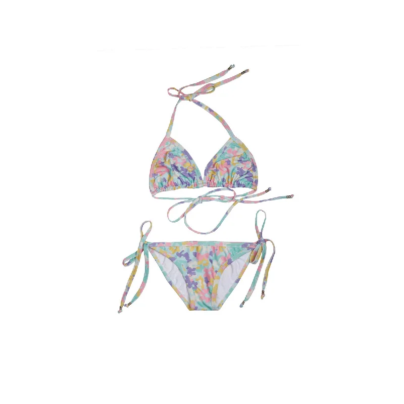 swimwear with side ties -Triangle String Bikini