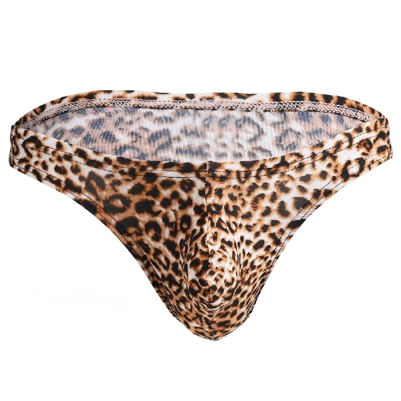 high performance swimwear women -Leopard Print Swim Briefs