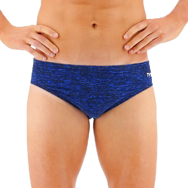 women’s swimwear sporty -TYR Lapped Blue Durafast Elite® Brief Swimsuit