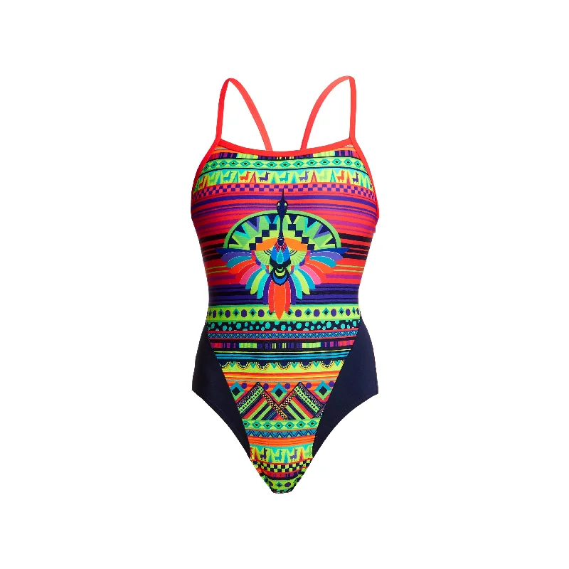 stylish swimwear for kids -Wingspan | Ladies Single Strap One Piece