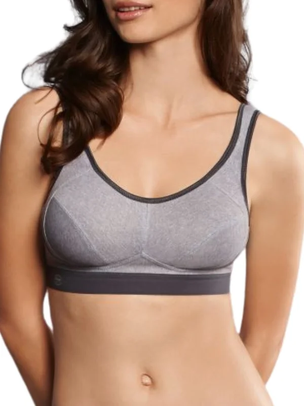 Extreme Control Mastectomy Sports Bra - Heather Grey