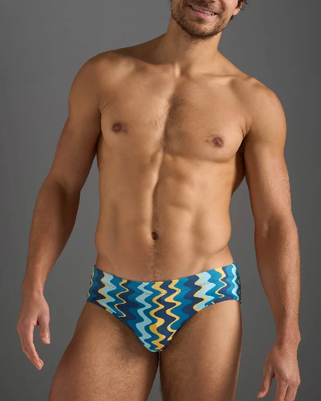 swimwear for swim races -Resort Wide Cut Swim Brief - Blue Mirage