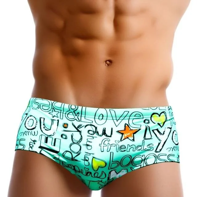 swimwear for water games -Taddlee Shout Out Swim Trunks