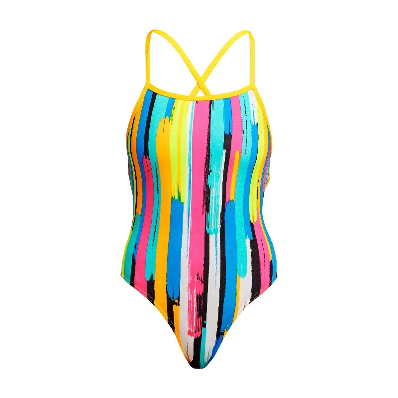 colorful swimwear women -Winning Streak | Ladies Strapped In One Piece