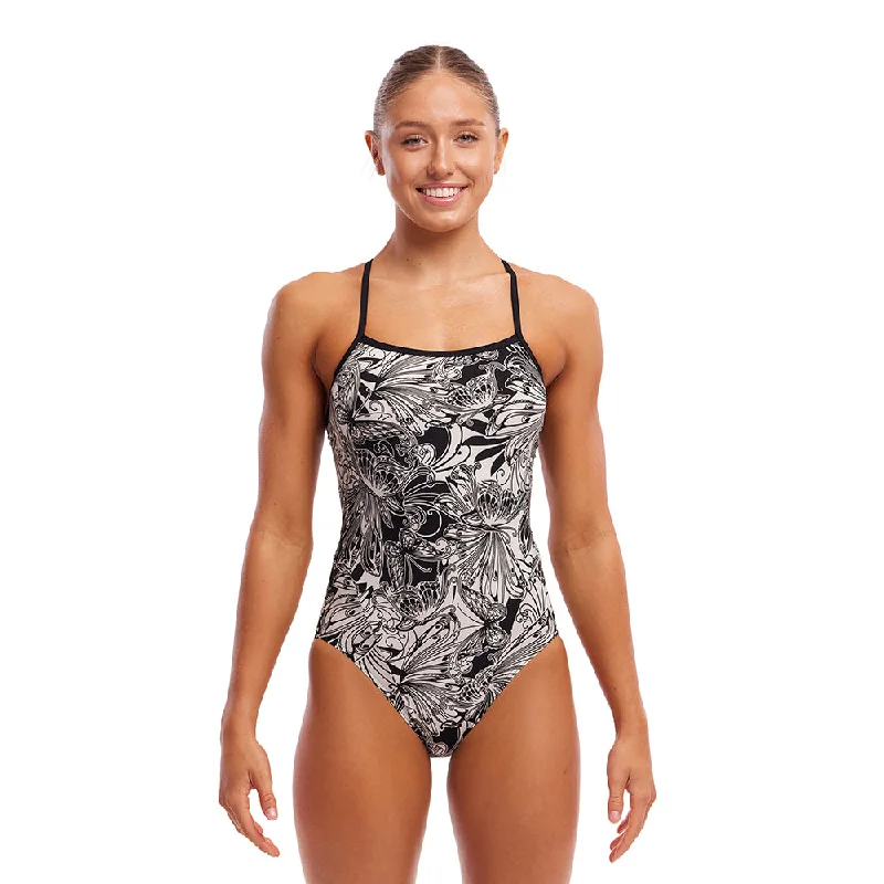 women’s swimwear rash guard -Funkita Pan's Picture Ladies Single Strap One Piece