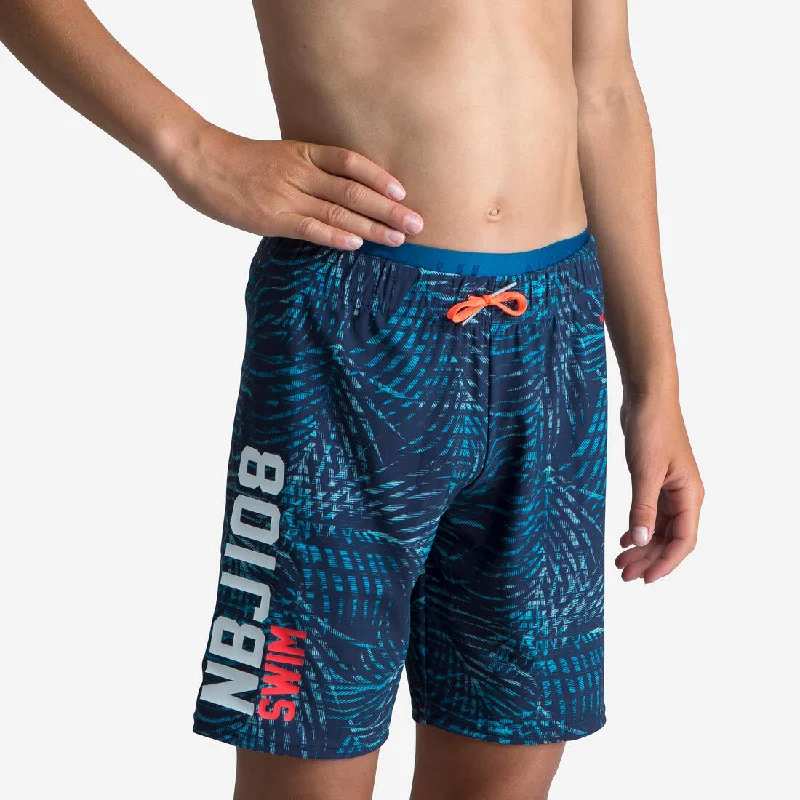 Sports Short with Classic Fit -Boys' long swimming swim shorts all jo 100