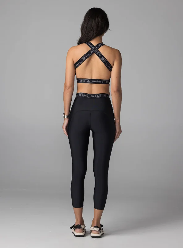 BDlab Cross Back Sports Bra Black