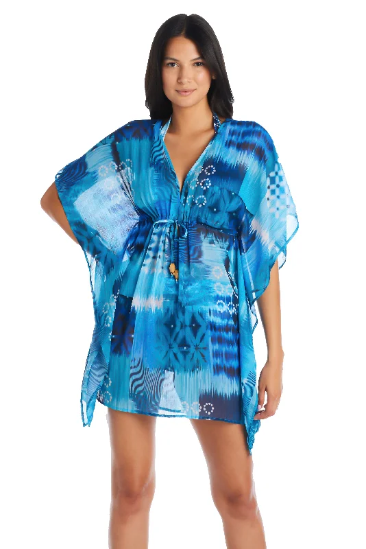 affordable swimwear family -Bleu Rod Beattie Too Hot To Handle Chiffon Caftan