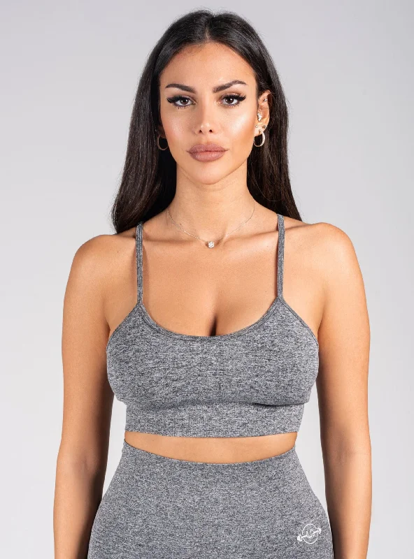 Babygirl Seamless Sports Bra - Grey