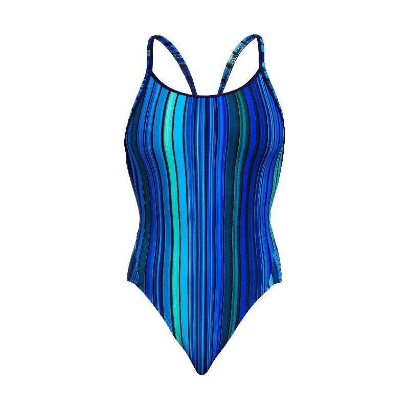 swimwear with bold colors -Beam Bars | Ladies Diamond Back One Piece