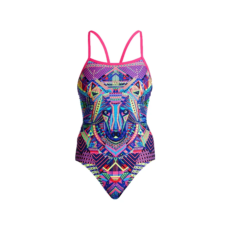 swimwear for competitive divers -WOLF PACK | LADIES SINGLE STRAP ONE PIECE