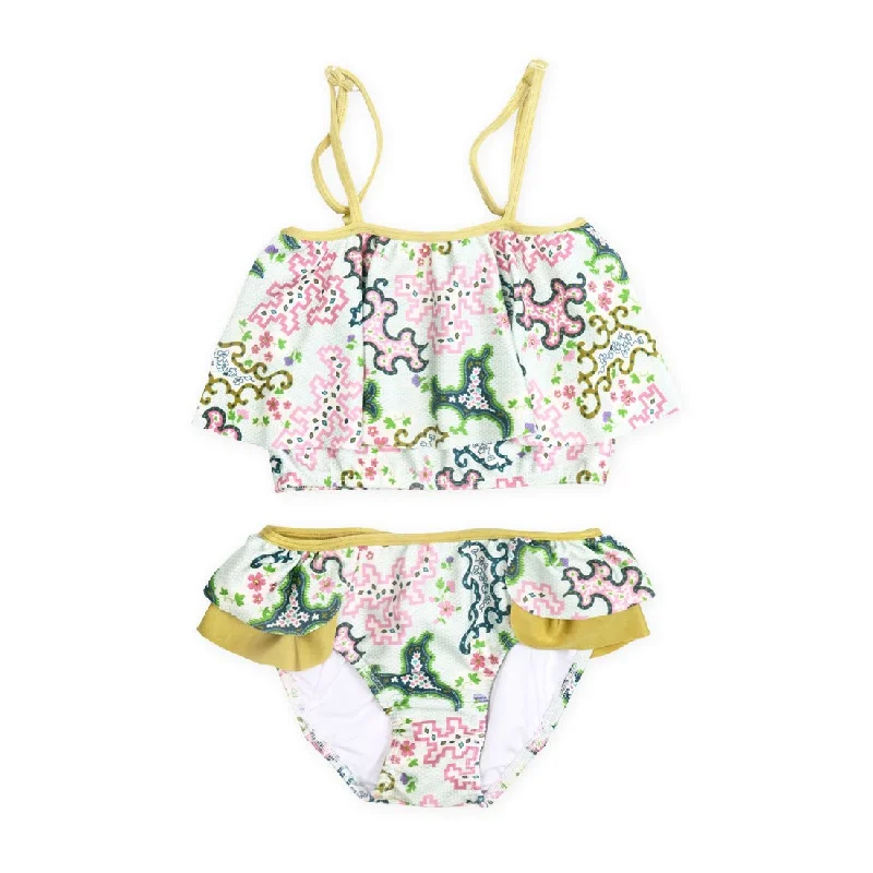 swimwear with tie front -Mavis Ruffle Bikini