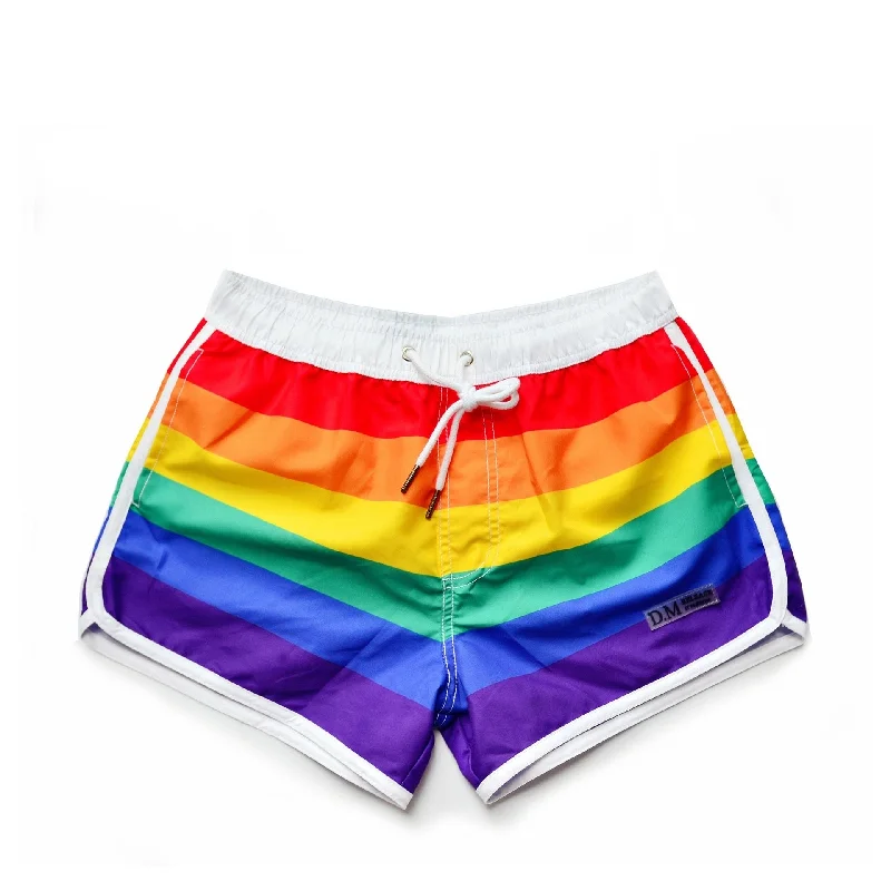 swimwear for synchronized swimming -DM Rainbow Swim Trunks