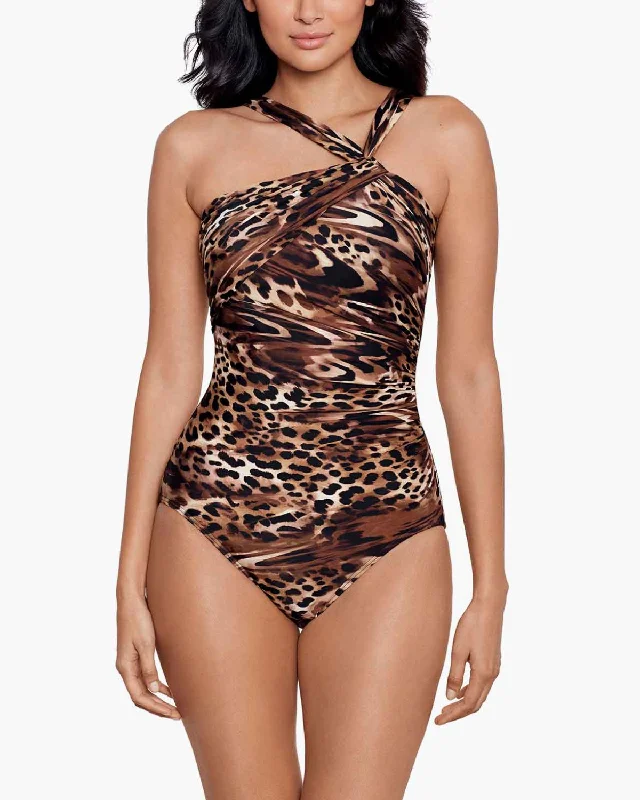 swimwear for pool vacation -2024 Miraclesuit Ocicat Europa One Piece - 6554221