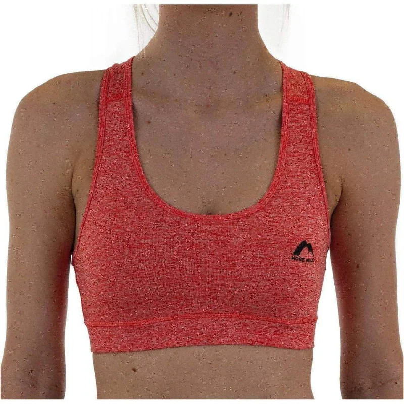 Sports Top for Paddle Fun -affordable swimwear women -More Mile Train To Run Womens Running Crop Top - Orange