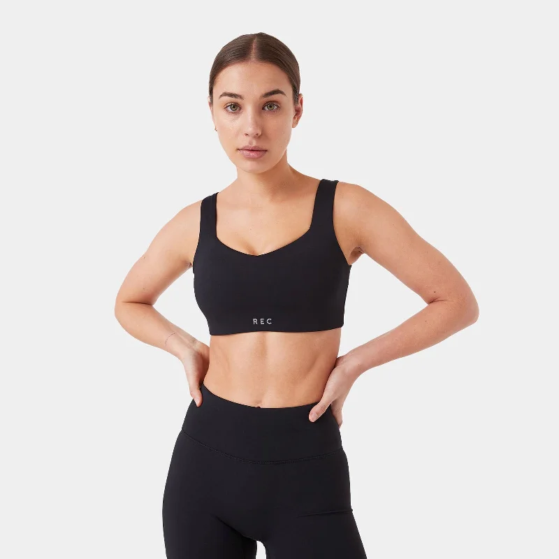 Sports Top with Gentle Fit -swimwear with high waist -REC GEN - PROform Sport Crop Black