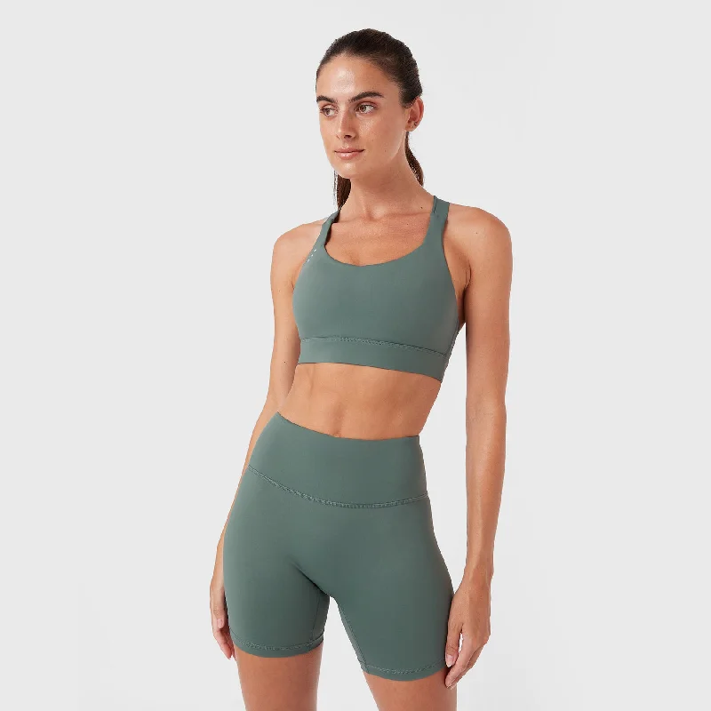 Sports Top for Swim Team -swimwear with sunblock fabric -REC GEN - PROform X Crop Dk Jade