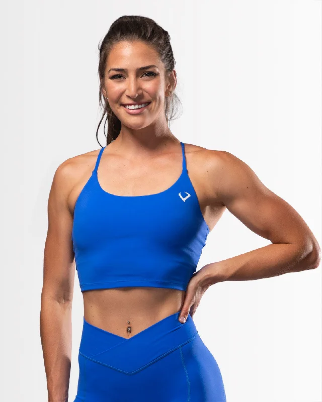 Sports Top for Indoor Yoga -affordable swimwear teens -Vice Blue Crop